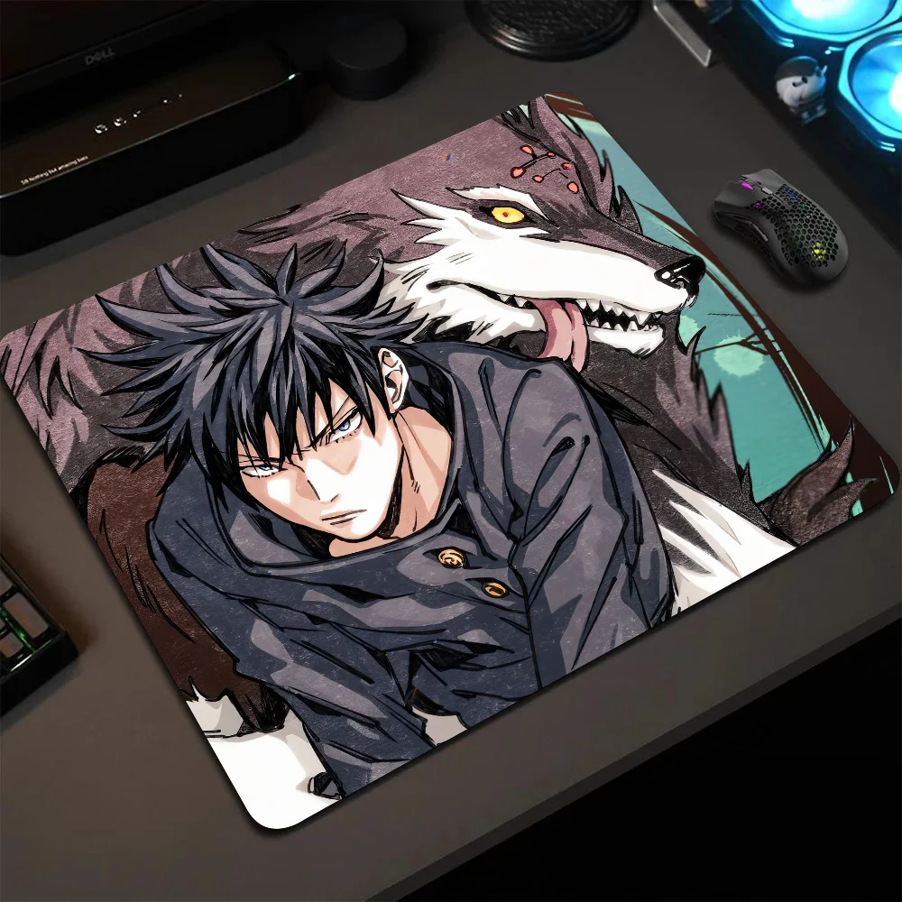 

Fushiguro Megumi Jujutsu Kaisen Anime Mousepad Small LockEdge Mouse Pad For Gamers Computer Desk Pad Anti-slip Rubber