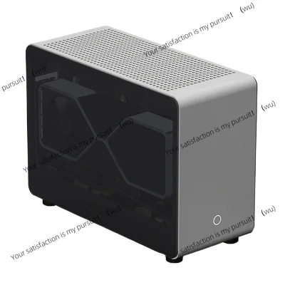 all aluminum side transparent A4 ITX mini small case SFX power supply portable host air cooling