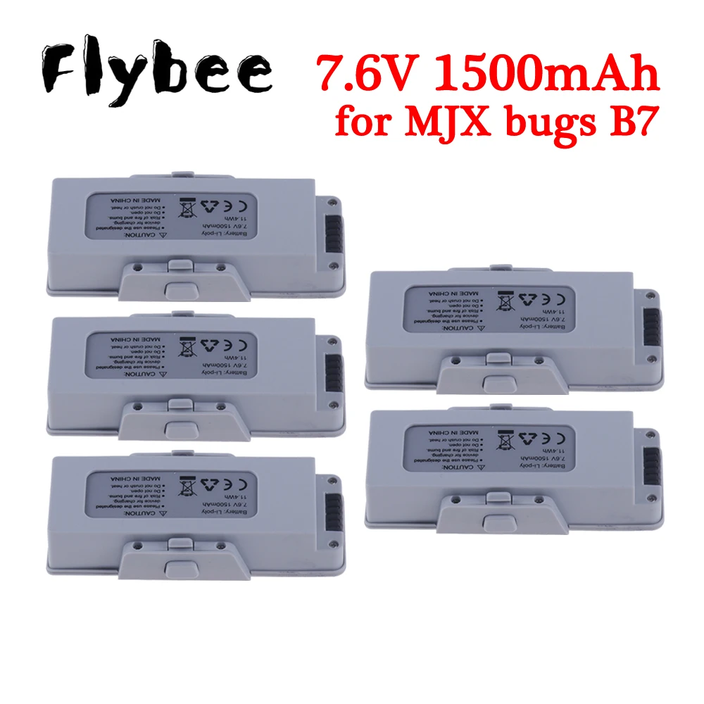 

7.6V 1500mah Lithium Battery for MJX B7 Bugs 7 Remote Control Quadcopter Aerial Brushless Drone Accessories