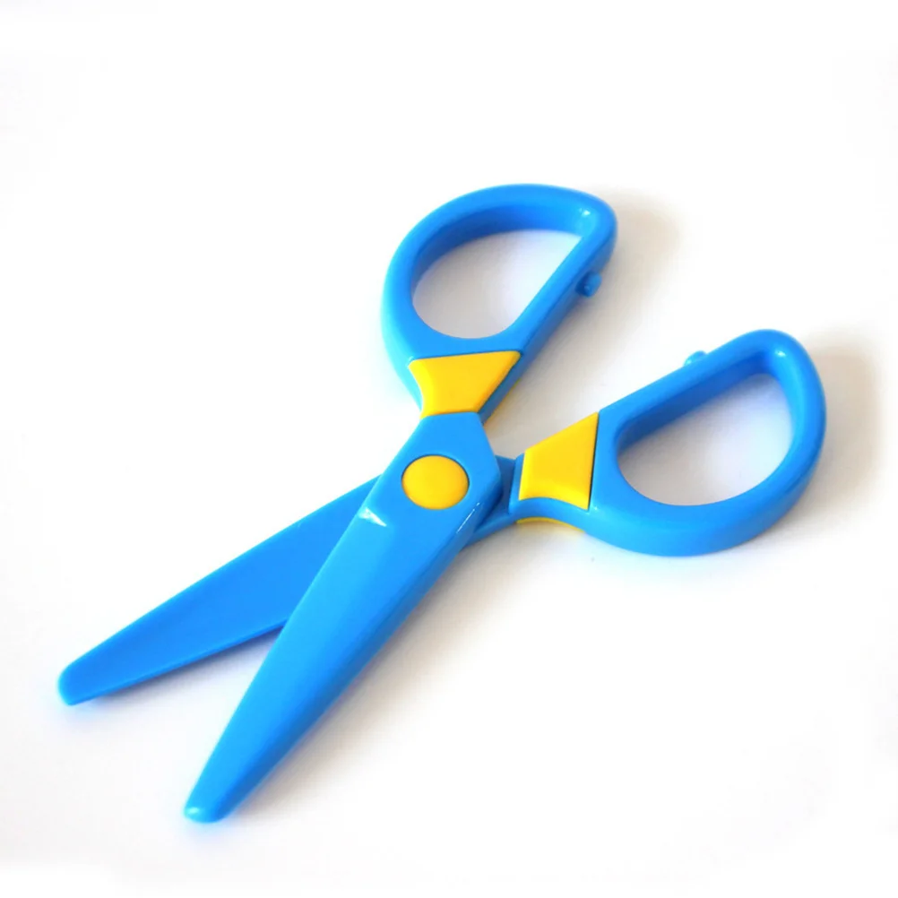 10 個のはさみ安全エッジプラスチッククラフトはさみ DIY アートプロジェクト学校スクラップブッキンググリーティングカード作成軽量