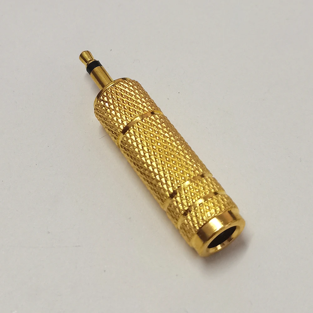 5 Stück 3,5mm auf 6,5mm 6,35mm 1/4 Zoll Mono-Audio-Adapter-Stecker-Buchse-Konverter für Mikrofon, Gitarrenverstärker, Kopfhörer – Detail 2