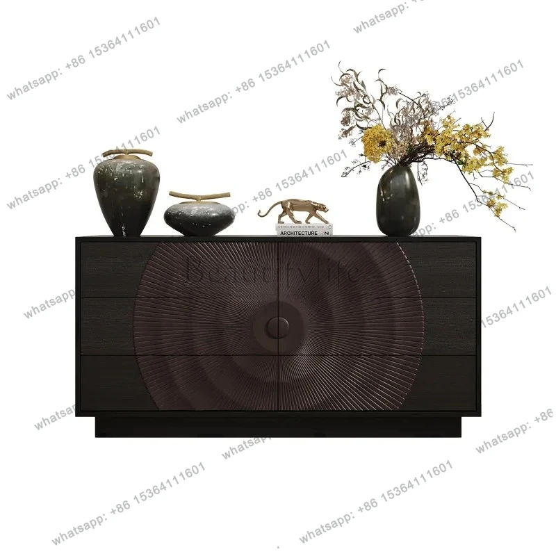 

Элегантный комод из массива дерева для дома: тумба для хранения в гостиной, прикроватная тумба для спальни, тумба под телевизор