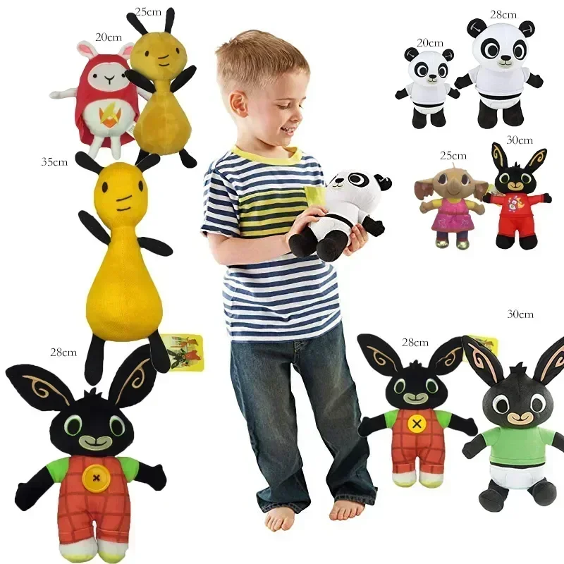 BING Rabbit Plush Toy Sula Elephant Hoppity Panda Coco Plush Doll Peluche Toys Birthday Gifts For Children