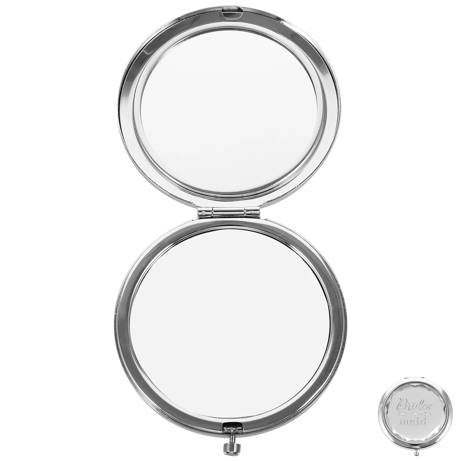 女性用ポケットミラー コンパクト化粧鏡 小型 旅行に便利 軽量 エレガントなデザイン 花嫁へのギフトに最適