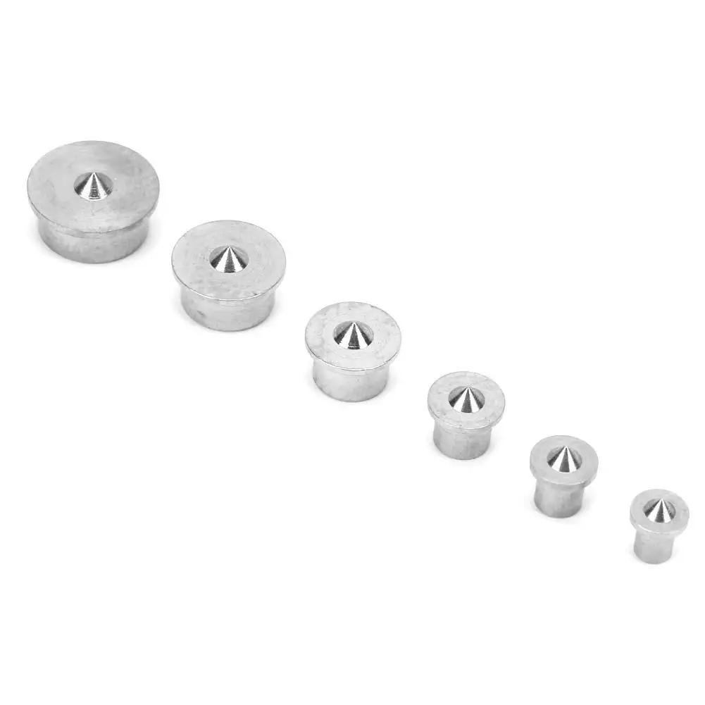 6pcs Doweling and Tenon Center Points Pin Woodworking Set 4mm to 12mm Drill Alignment Tool for Precision Joinery