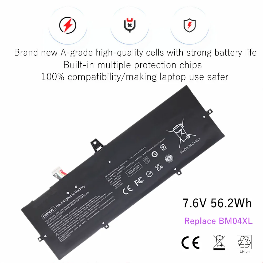 BM04XL Laptop battery For HP EliteBook X360 1030 G3 HSTNN-UB7L HSTNN-DB8L BM04056XL L02031-2C1 L02478-855 L02031-241 L02031-541