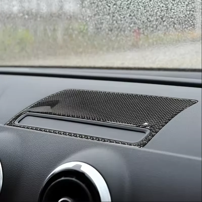 

Для Audi A3 S3 2014 2015 2016 2017 2018 автомобильный центр управления навигационным экраном панель приборной панели рамка из углеродного волокна крышка Декор