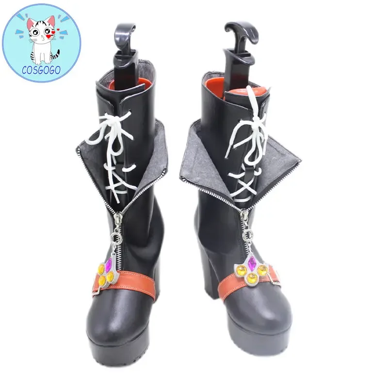 COSGOGO Ensemble Stars Crazy B Shoes Oukawa Kohaku/HiMERU/Amagi Rinne/Shiina Niki Spider Cosplay Costume Shoes Boots Women Men