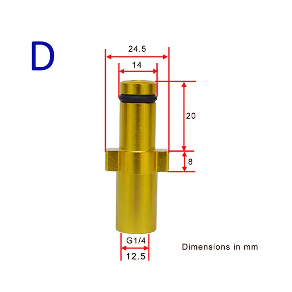 Metal Watering Adapter Foam Nozzle Generator High Pressure Washer Soap Foamer for Nilfisk Karcher Huter Elitech Lavor Kranzle