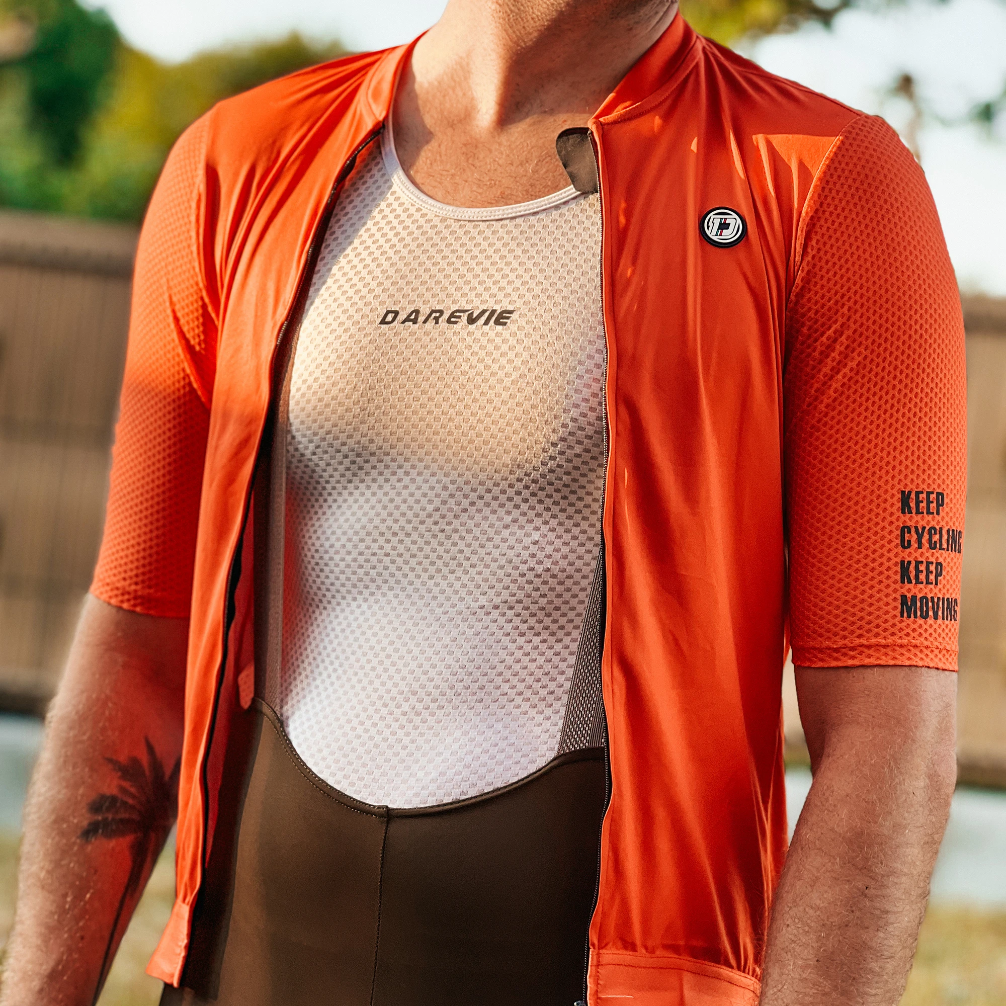 

DAREVIE Cycling First Layer Light Soft Cycling Vest For Man Moisture Wicking Quick Dry Cycling Base Layer Cycling Clothes