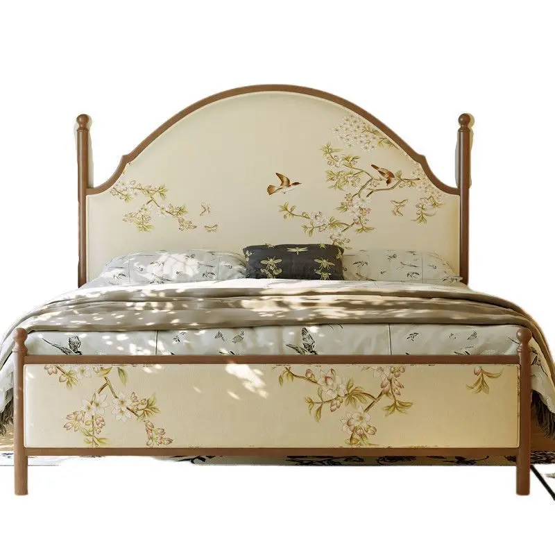 

Song aesthetic furniture solid wood double bed 1.8 meters New Chinese Song's Oriental National 1.5 meters Soft bunk bed