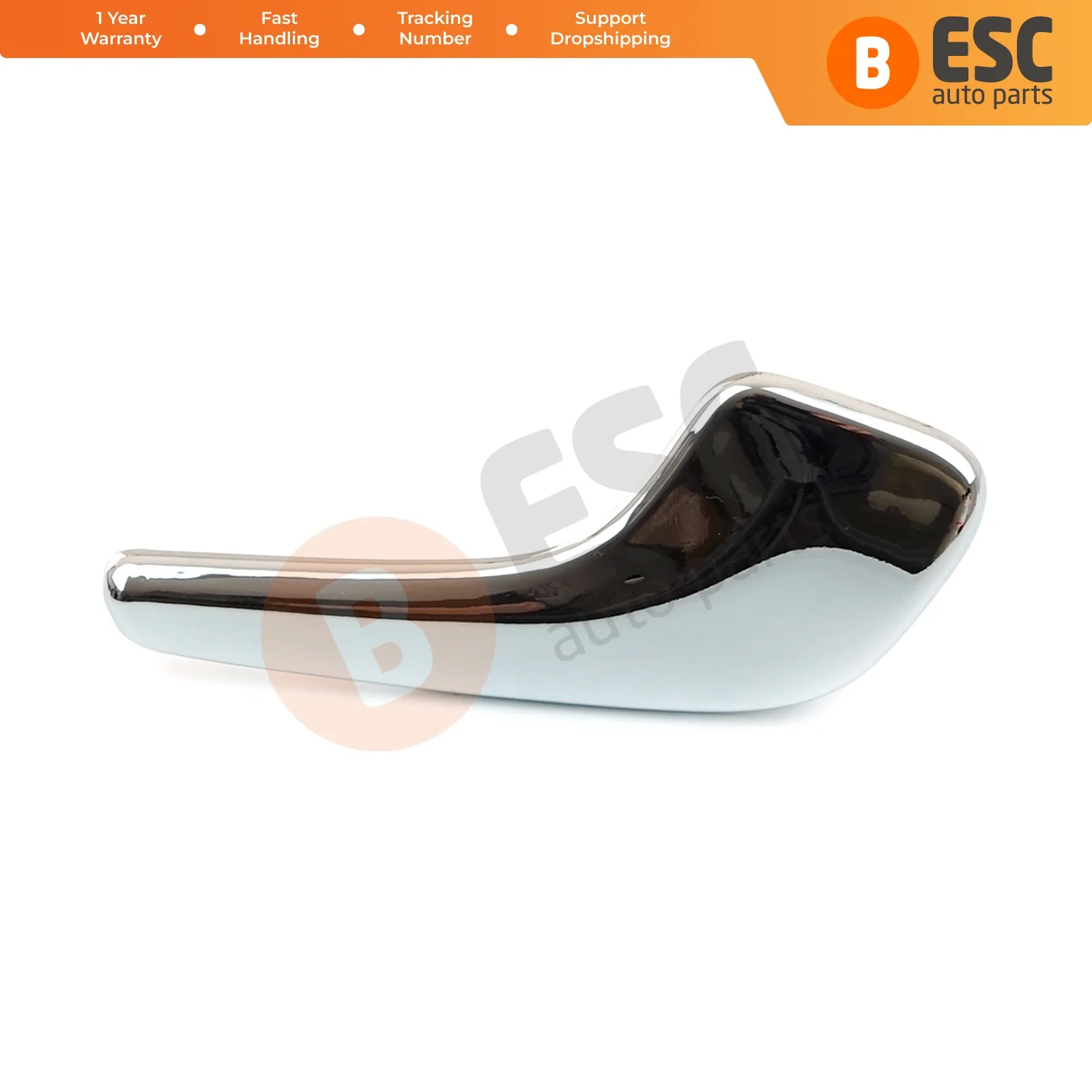 EDP220 Aluminum Plated Plastic Interior Door Handle 136045 13297814 Front or Rear Right for Vauxhall Opel Corsa D Hatchback Box