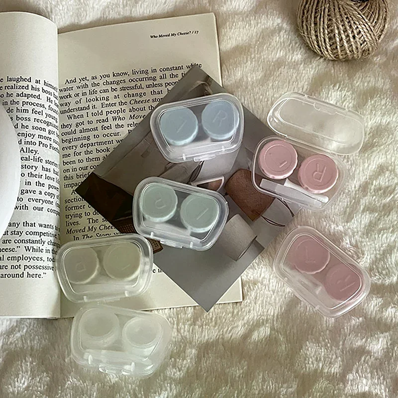 Contact Lens Box Prevent Leakage Transparent Cover Container Holder Companion Care Portable Travel