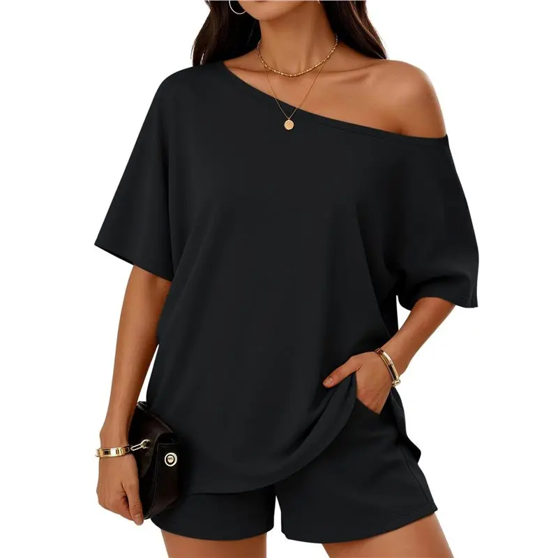 

Женский летний комплект из 2 предметов: шорты и топ, для отдыха, пляжа, отпуска, спортивный костюм