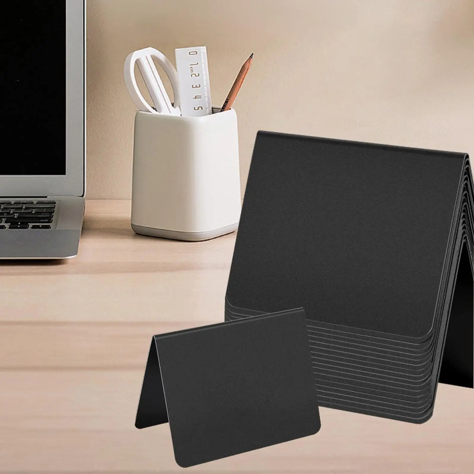 16Pcs Table Sign Mini Chalkboard Signs Events Wedding Place Cards Small Chalk Board Blackboard for Foods Stand Shop Christmas