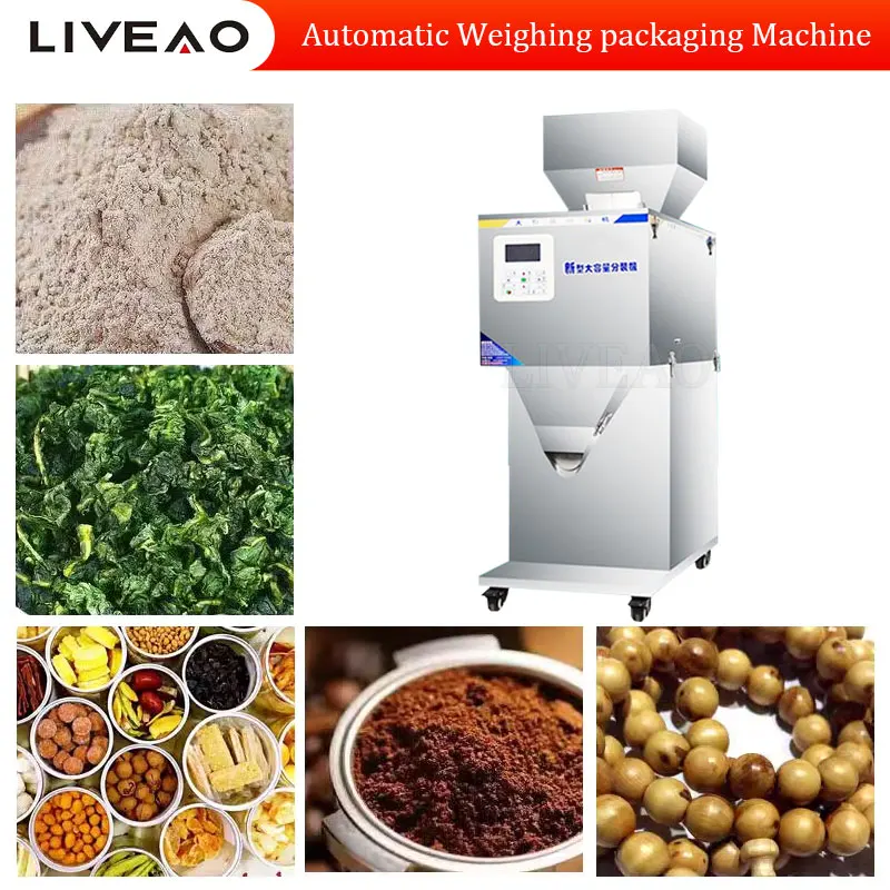 

Easy Operation 5000g Fish Feed Dog Food Weighing Filling Machine For Granule Fertilizer Electronic Hardwar