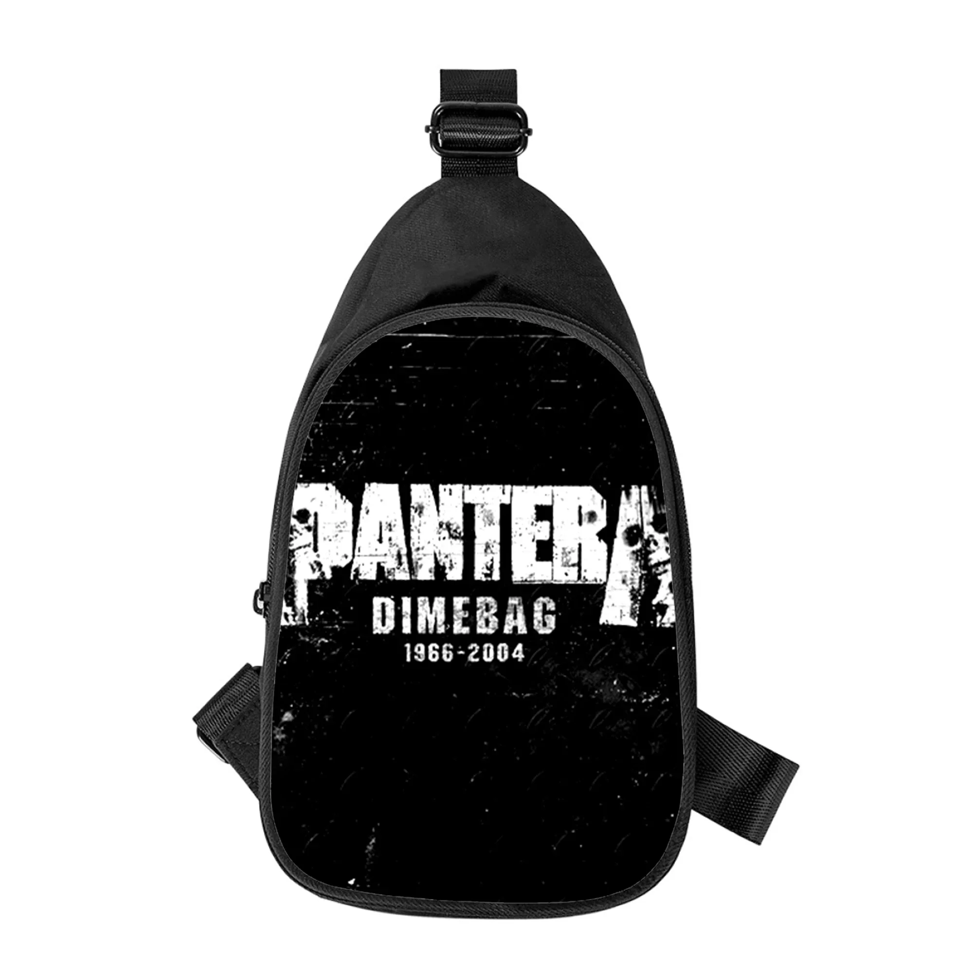 Pantera-Bolso de pecho cruzado con estampado de banda de Metal Ritual para hombres y mujeres, bolso de hombro diagonalmente, paquete de cintura escolar para marido, nuevo