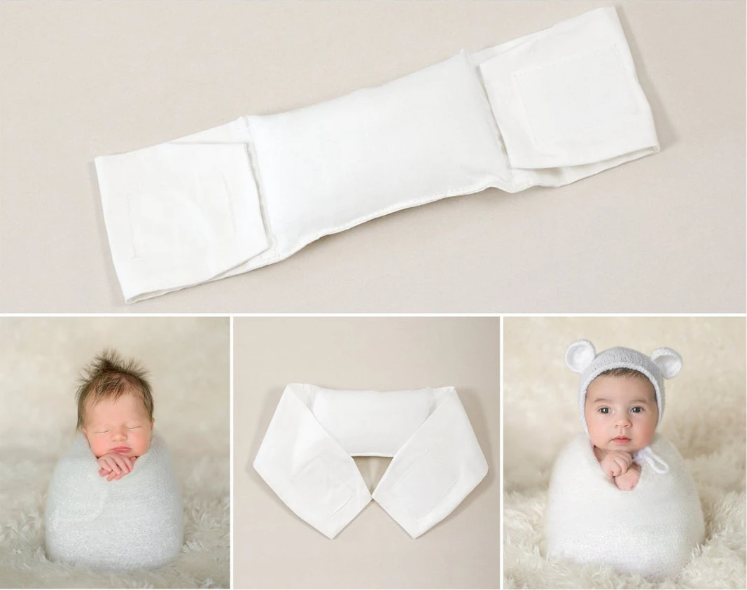 

Baby Posing Beans Bag Crescent Shaped Pillows Newborn Photography Prop Pillow Potato Sack Chest Wrap Positioner Basket Cushion