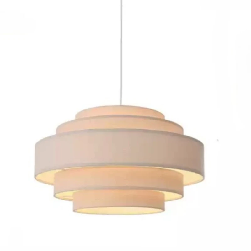 

Wabi Sansan Fabric Chandelier Modern Personality Dining Room Bedroom Living Room Light Cream Wind Creative Study