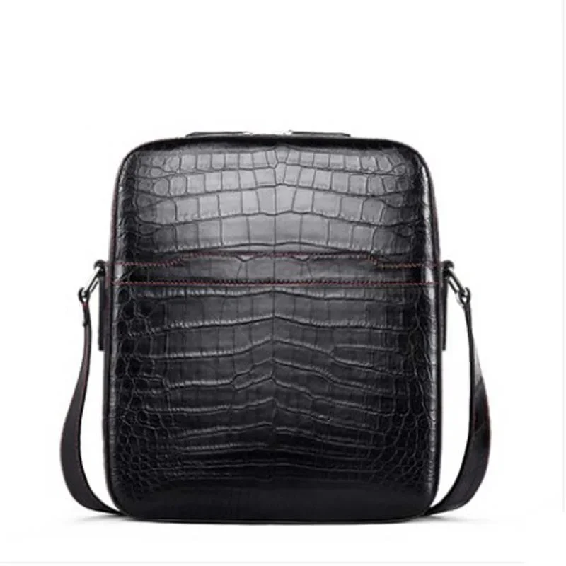 gete  new  crocodile single shoulder bag  men fashion cross body  hand  men crocodile