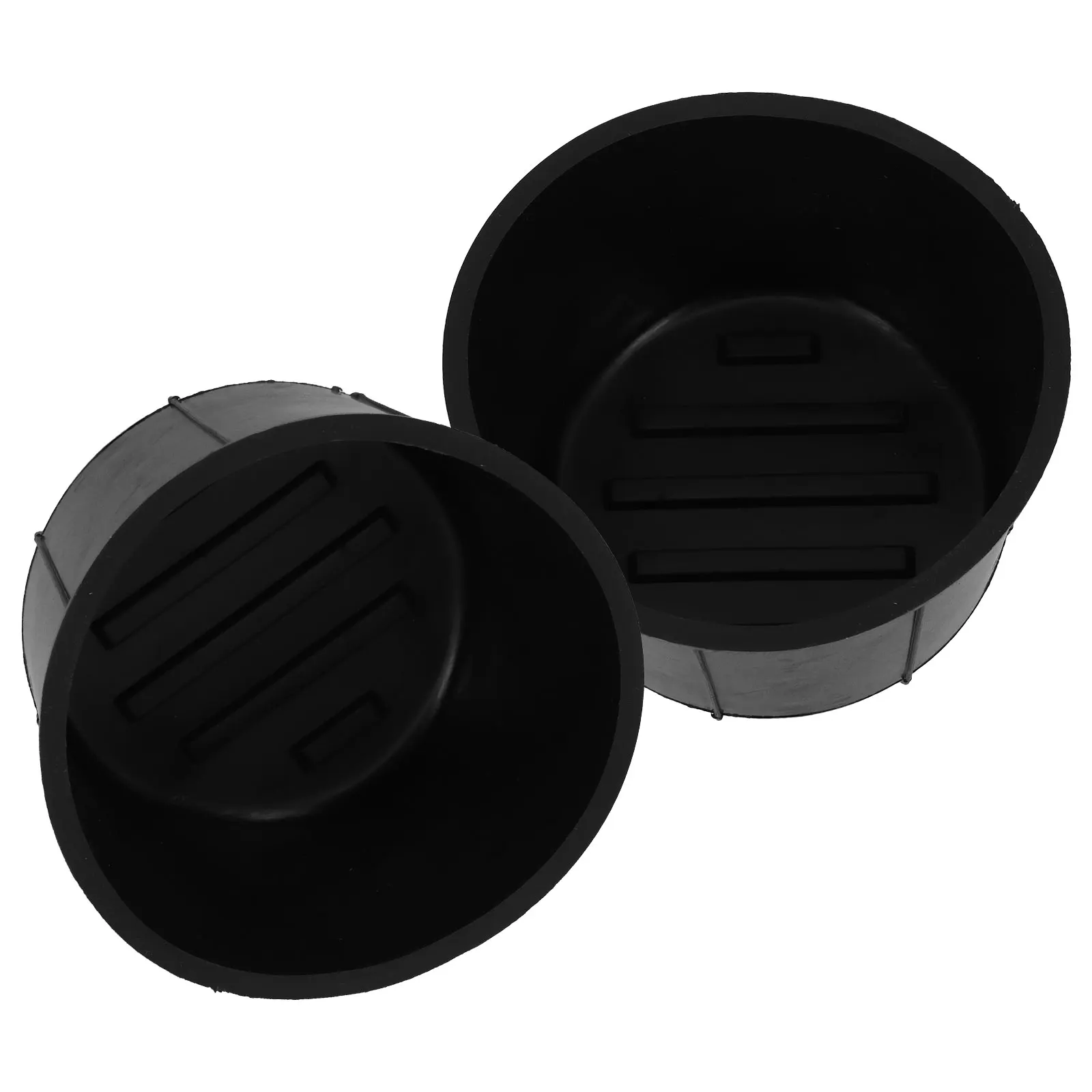 

2pcs Console Cup Holder Insert Liner for 09-14 Expedition Navigator Rubber Car Beverage Rack Durable Replacement