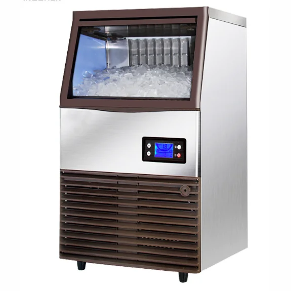 

High Quality Commercial Automatic Ice Cube Making Machine Customizable Business Block Ice Machine Easy-to-Operate Compressor Key
