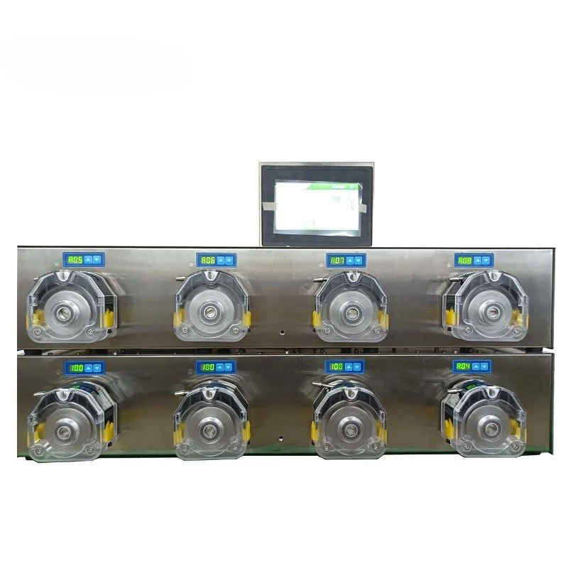 Large flow alcohol disinfectant filling machine, multi-head high-precision peristaltic pump filling system