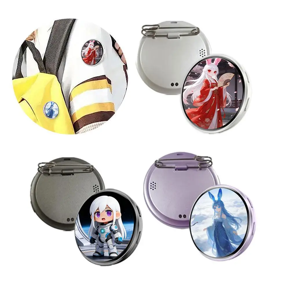 

Электронный бейдж HD Screen Smart Dynamic E-badge с динамиком, Bluetooth 6.0, двухрежимная передача данных для GIF/коротких видео