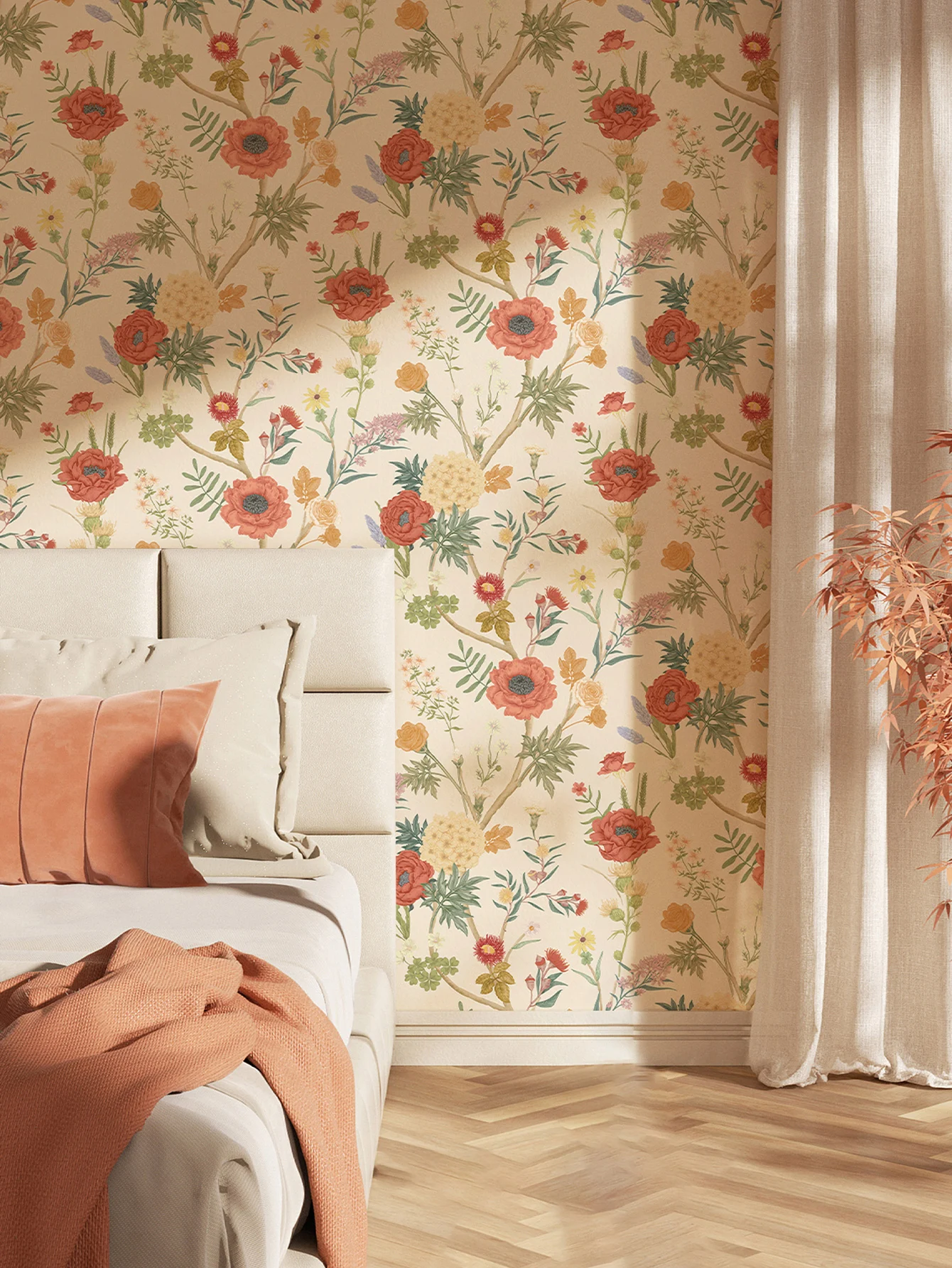 Home Decoration European Flower Wallpaper ome Decoration European Flower Wallpaper for living room