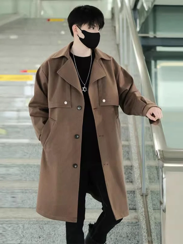 

Mellor мужское шерстяное пальто средней длины весна осень модный бренд Briti Sle ветровка верхняя одежда молодежная водонепроницаемая