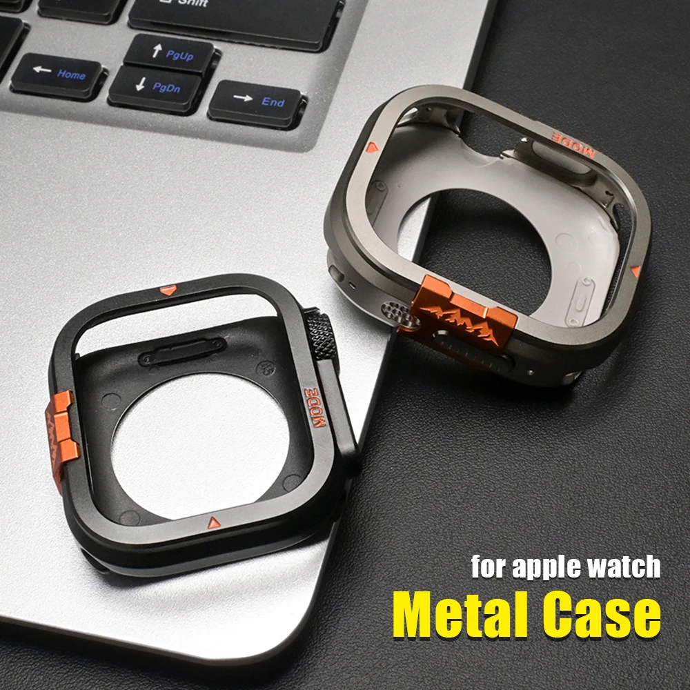 

Роскошный чехол из сплава для Apple Watch Ultra 3 2 49 мм 11 10 46 мм, металлический бампер, рамка для iwatch 9 8 7 45 мм 6 SE 44 мм, аксессуары для крышек