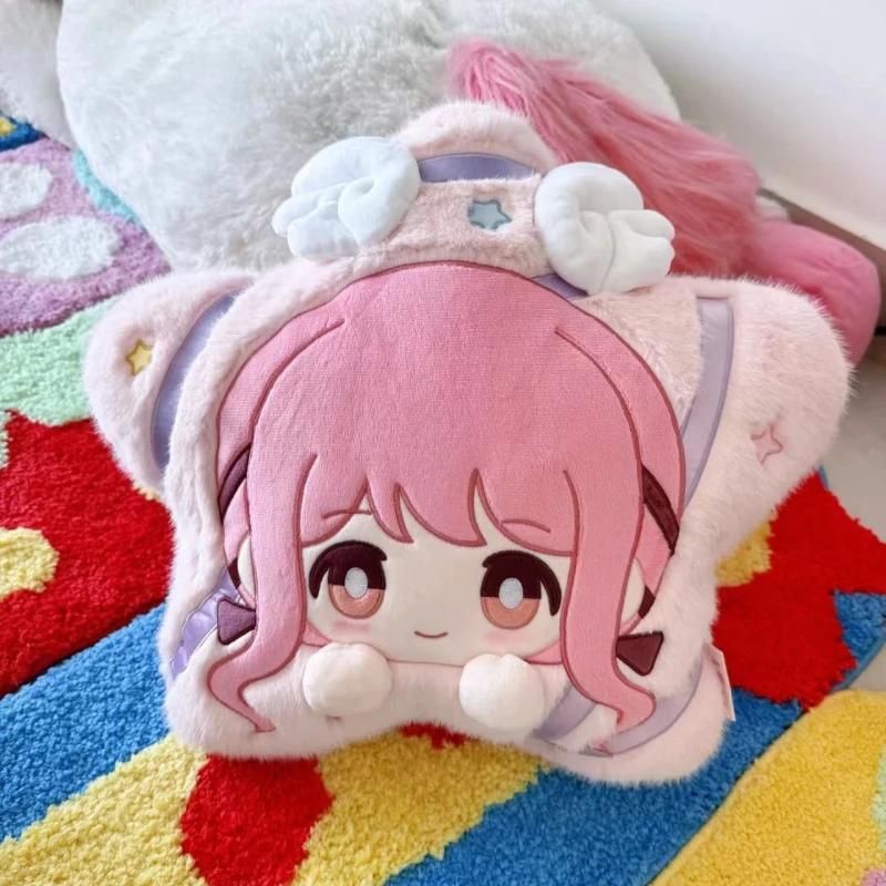 Infinity Nikki Game Merch Plush Toys Star Shaped Fluffy Pillow Swan Fairy Tale Series Kawaii Room Collectible Gift For Fans