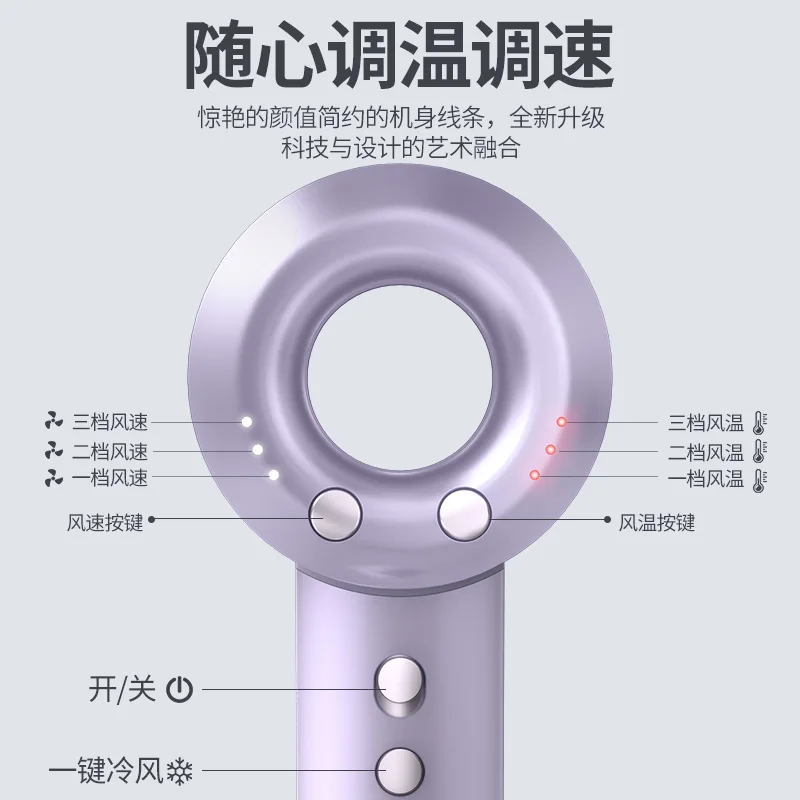Professional High Speed 110000 Rpm Electric Hair Dryer Professional Bldc Motor Brushless Quick-Drying