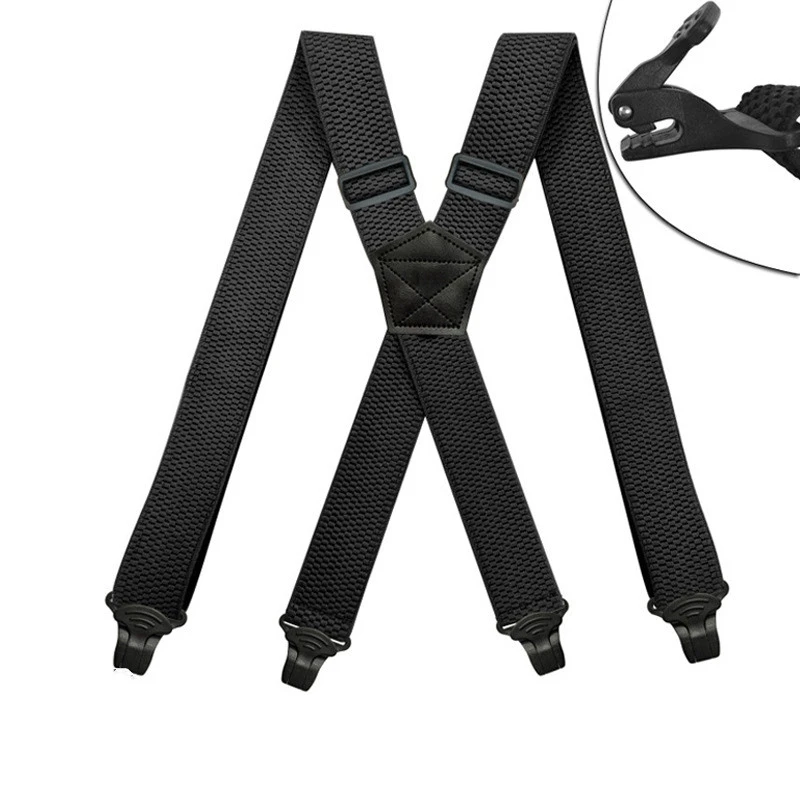 

Yienws сверхмощные подтяжки для мужчин X-sharp эластичные подтяжки 4 шт. прочные пластиковые зажимы рабочие подтяжки 120 см YiA1012Yi