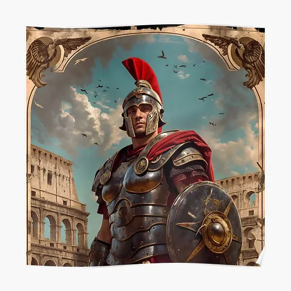 Centurion Is Gaze Valor Of Rome  Poster Vintage Mural Painting Modern Print Home Wall Art Picture Decor Decoration No Frame