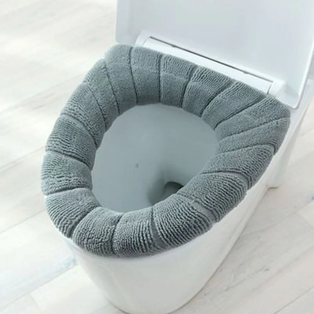 Vendita pratica Utile Caldo Nuovo Sedile WC Pad Spessore Riutilizzabile Morbido Lavabile a Forma di D 30*30 cm Closestool Copertura Zerbino