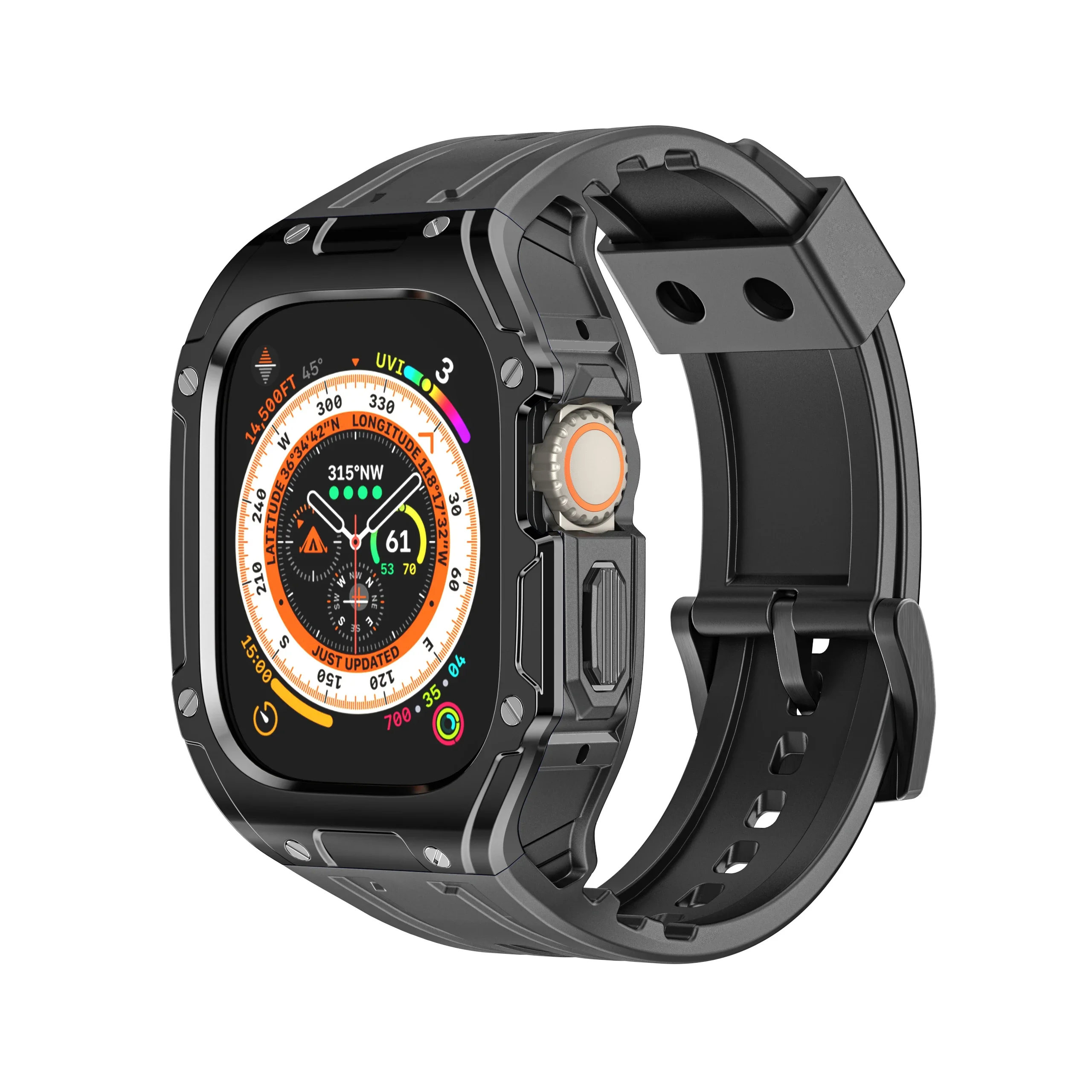 Modification Kit For Apple Watch Ultra 3-1 49mm TPU Protective Case+Strap iWatch Ultra/2/3 49mm Integrated Watchband Accessories
