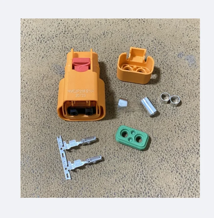 1 New Original HVC2P28FS104 Connector 2-pin High Voltage Car Plug, New Energy Wiring Harness Connector