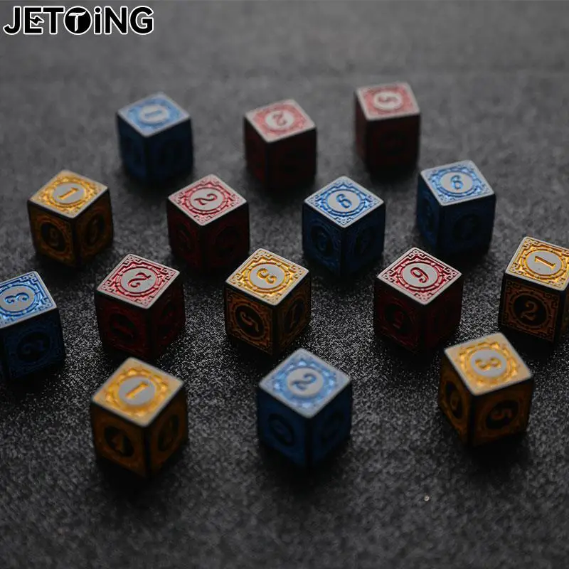 Dados acrílicos poliédricos D6, con bordes cuadrados, 6 caras, para fiesta, Club, Bar, mesa, juego de rol