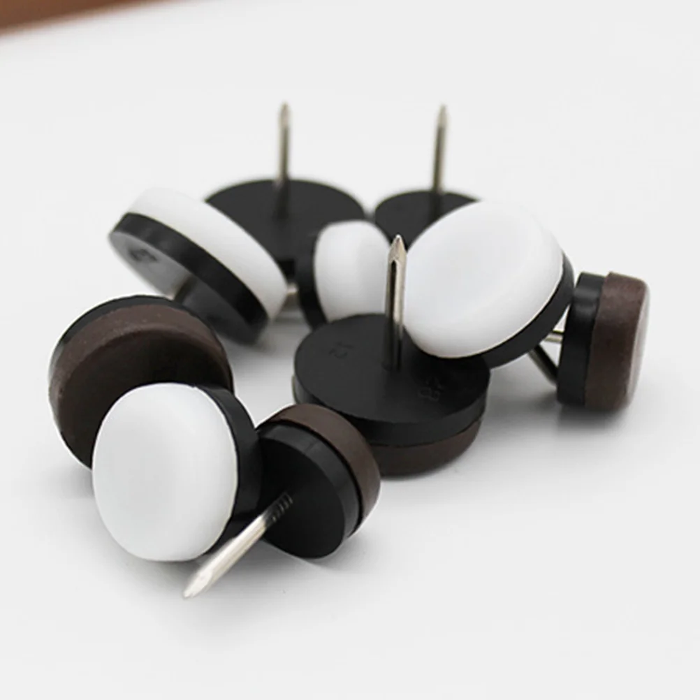 

40Pcs Chair Table Furniture Leg Bottom Feet Nail Protector 18Mm Pads Noise Reducer Wood Floor Skid Protectors Nail Protector