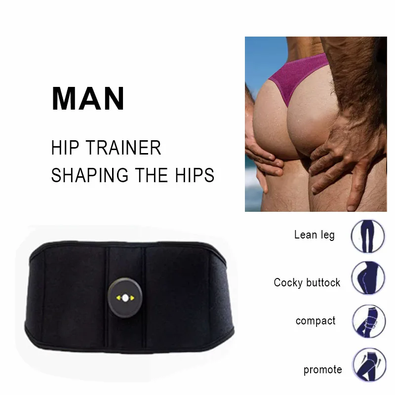 Men Muscle Buttocks Hip Trainer Abdominal Body Fitness Honey Peaches Hip Correction Trainer Lifting Buttock Massage Gay