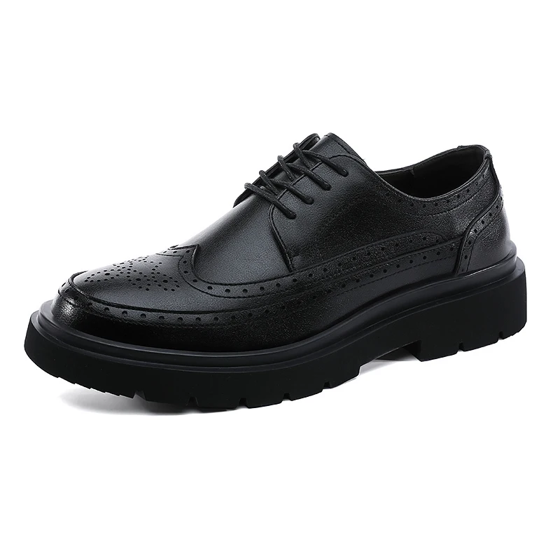 

British style business trend casual leather shoes motorcycle shoes