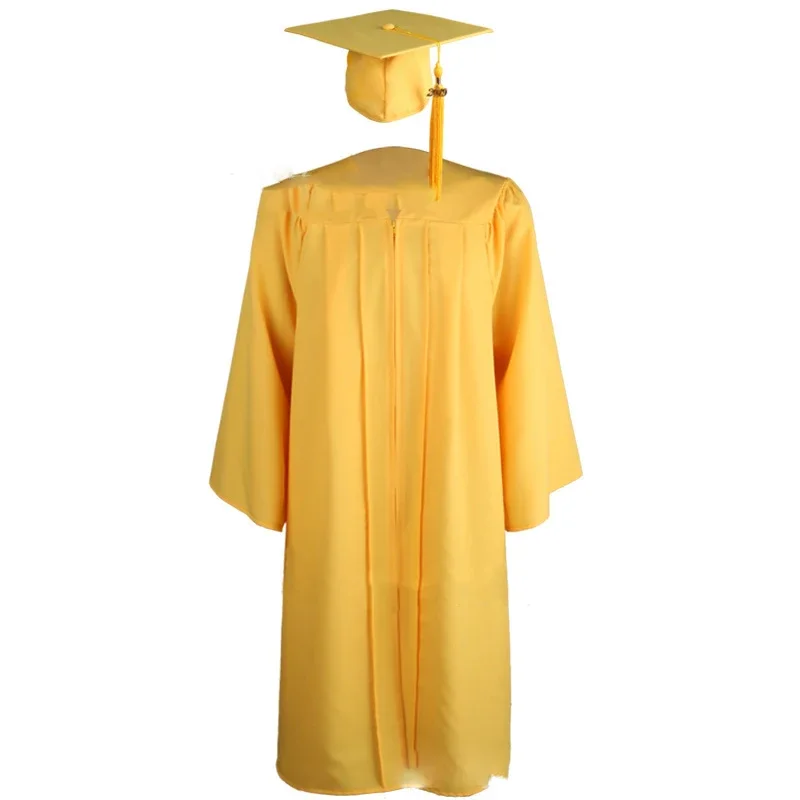 2024 Unisex Adult Graduation Gown coro Robes Cap set di abbigliamento per le scuole superiori e le uniformi degli studenti del Collage di laurea