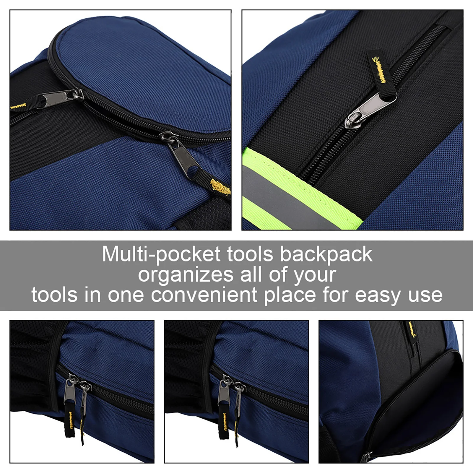 WeAr Resistant Bag Electrician Backpack Oxford Cloth Fabric Tools Backpack WeAr Resistant Bag for Electrician Plumber Repairman