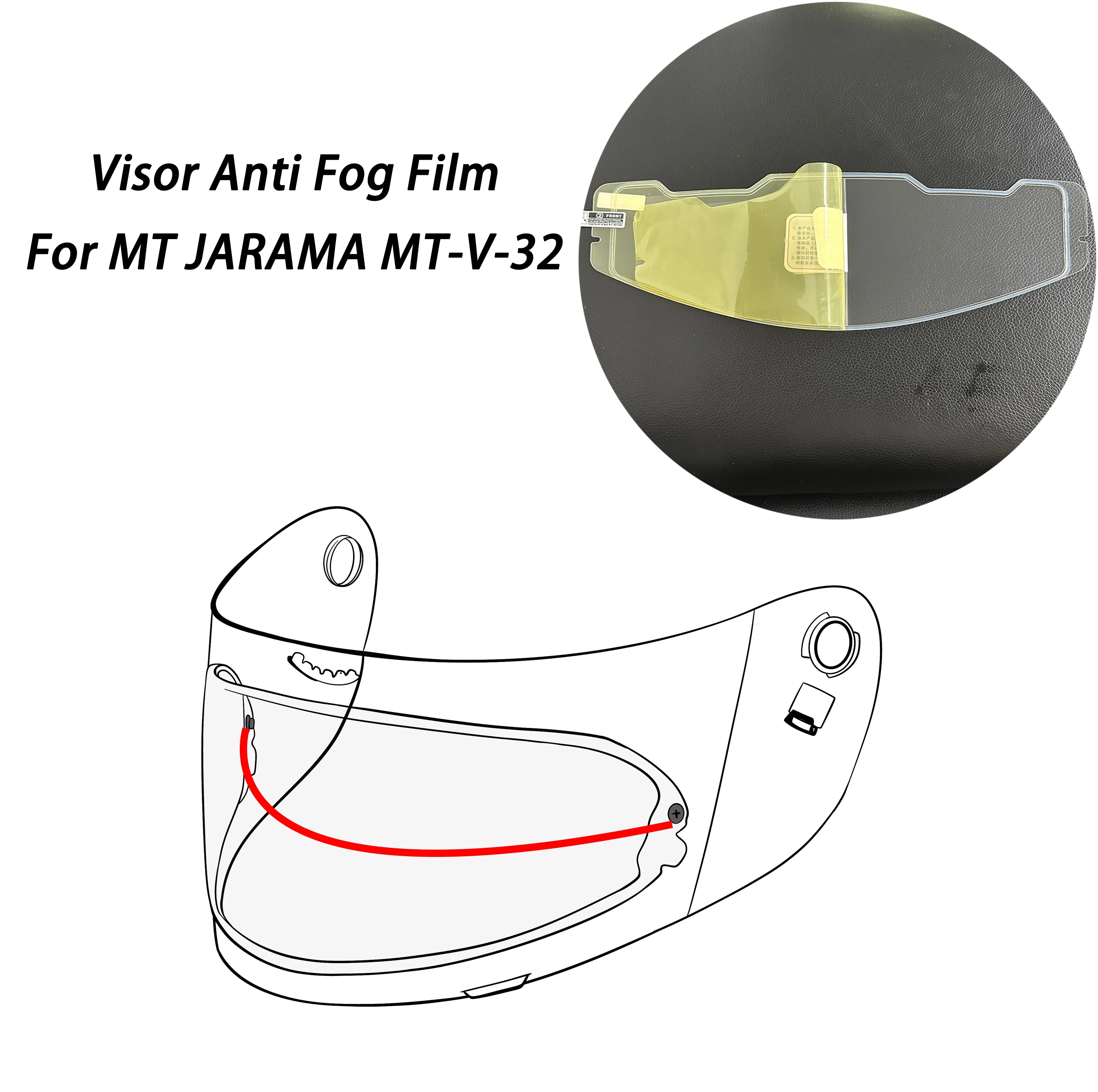 

Motorcycle Helmet Visor Film Anti Fog Film Patch For MT JARAMA MT-V-32