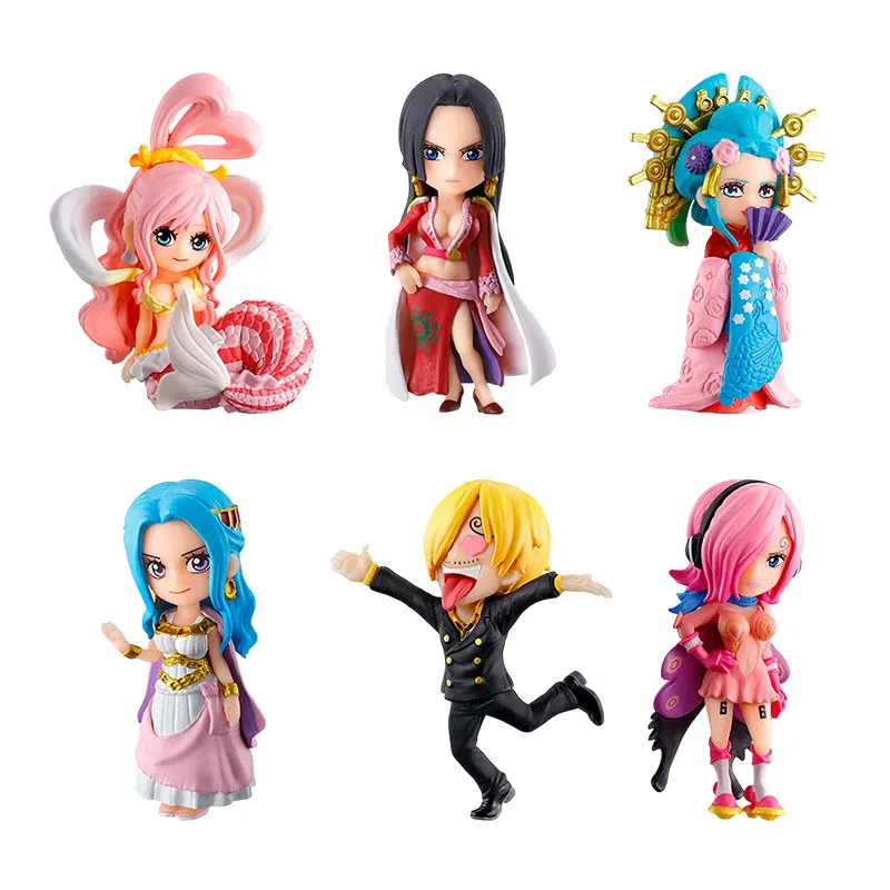 Bandai Original One Piece Devil Fruit Gashapon 05  Hancock Kozuki Hiyori Vivi Reiju Sanji Anime Action Figure Model Toy Gift