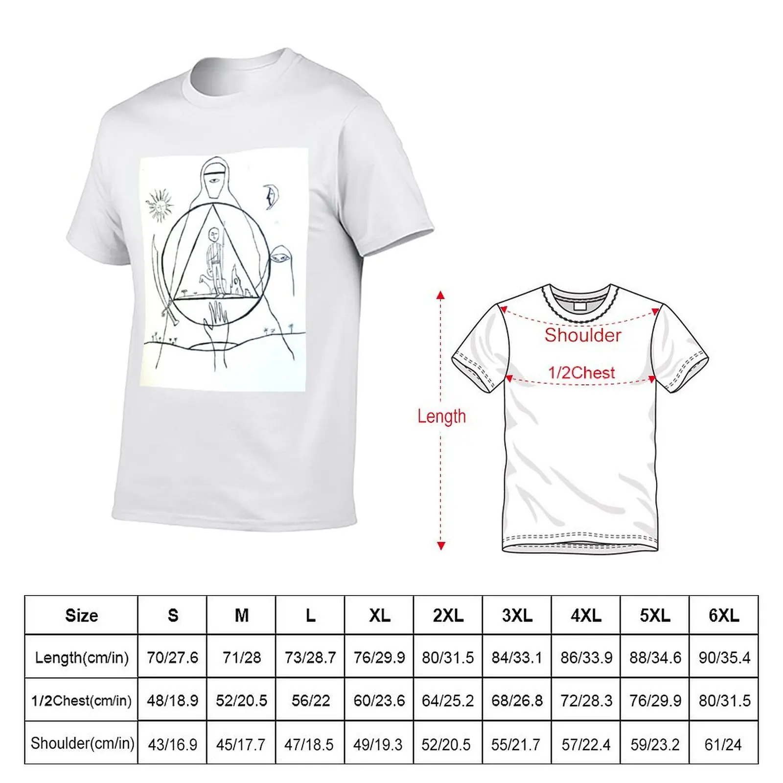 Line Art dark man t shirts man Alchemist for shirts The funny t Cover T-Shirt men - cotton t shirts humor