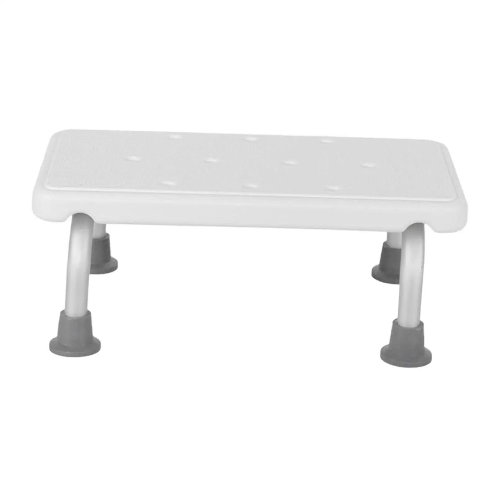 Shower Chair Foot Rest Aluminum Alloy with Anti Slip Rubber Tips Daily Mobility Aids Bath Stool for Elderly Senior Bedroom - view 2