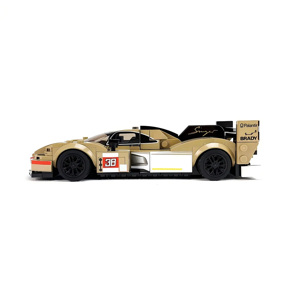 New MOC Speed Series Spa 6 Hour Endurance Race 963 Model Building Blocks DIY Modular Car Assembly Toy Adult Collectible Gift