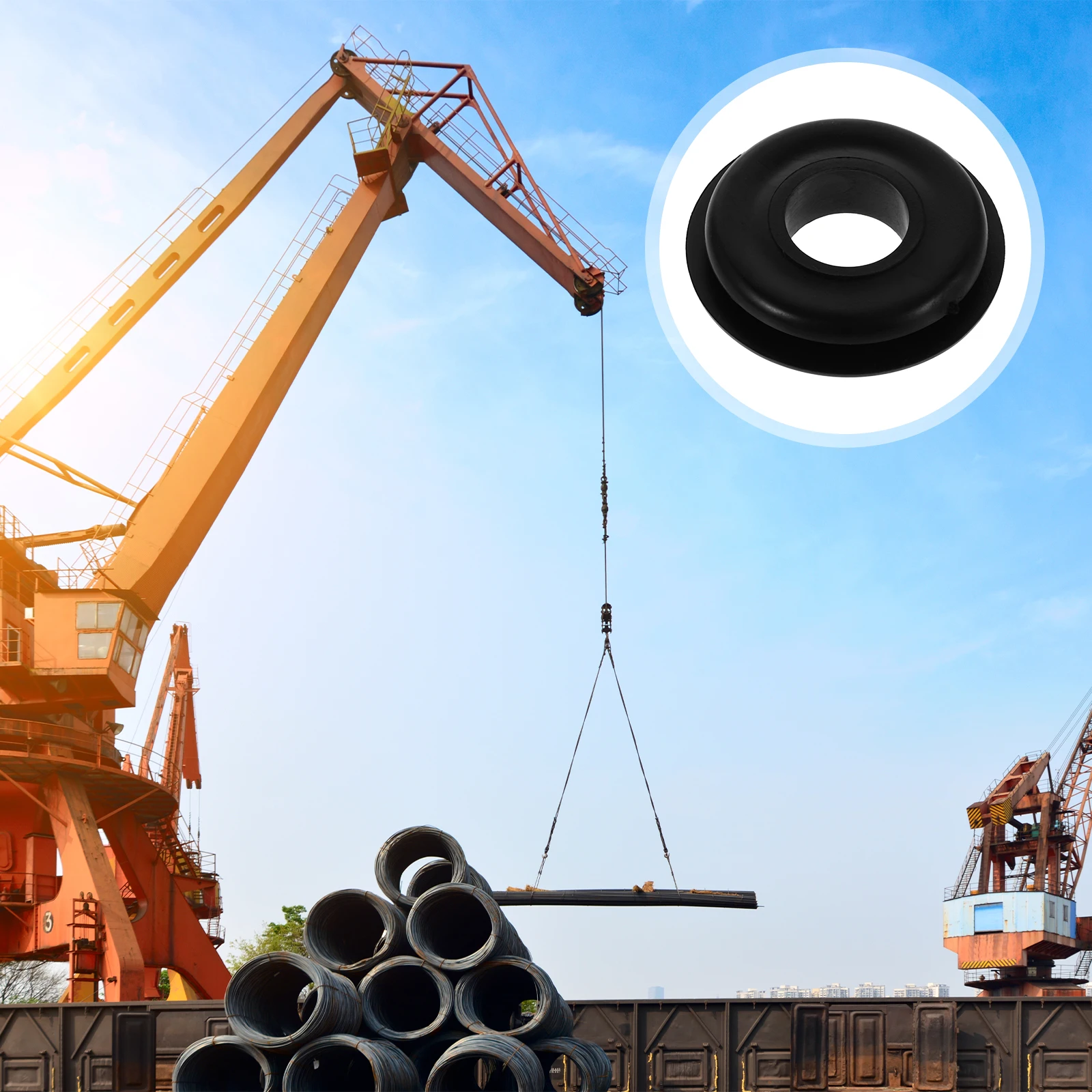 100pcs Universal Trailer Hand Valve Gasket Kit Rubber Seals For Semi Truck Elastic Sealing Performance Easy